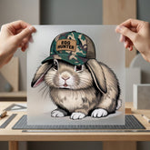 Egg Hunter Bunny Easter Easter Funny Ready to Press DTF Transfer for Dtf