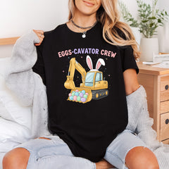 Eggs-cavator Crew Easter Diy Easter Funny Ready to Press DTF Transfer for Dtf