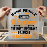 Engineer Daddy Humorous Diy Dad Funny Ready to Press DTF Transfer for Dtf