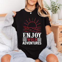Enjoy Wild Adventures Rustic Vintage Retro Ready to Press DTF Transfer for Dtf