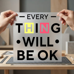 Everything Will Motivational Diy Aesthetic Ready to Press DTF Transfer for Dtf