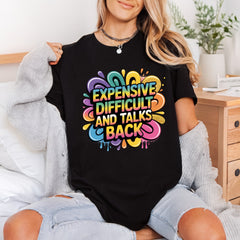 Expensive Difficult Talks Back Mom Funny Ready to Press DTF Transfer for Dtf