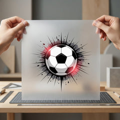 Explosive Soccer Ball Sports Fitness Ready to Press DTF Transfer for Dtf