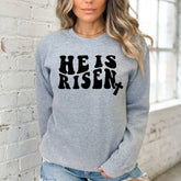 He Is Risen & Cross | Resurrection Faith Sweatshirt