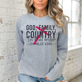 God Family Country In That Order | Bold Christian Values Sweatshirt