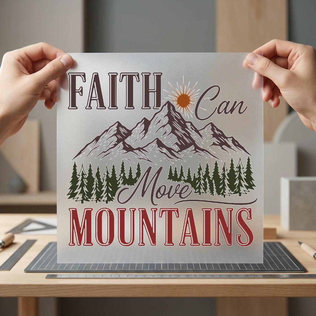 Faith Can Move Mountains Christian Faith Ready to Press DTF Transfer for Dtf