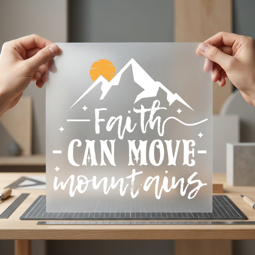 Faith Can Move Mountains Christian Faith Ready to Press DTF Transfer for Dtf