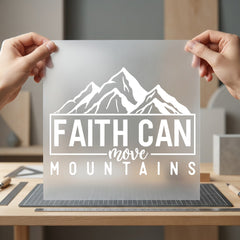 Faith Can Move Mountains Christian Faith Ready to Press DTF Transfer for Dtf