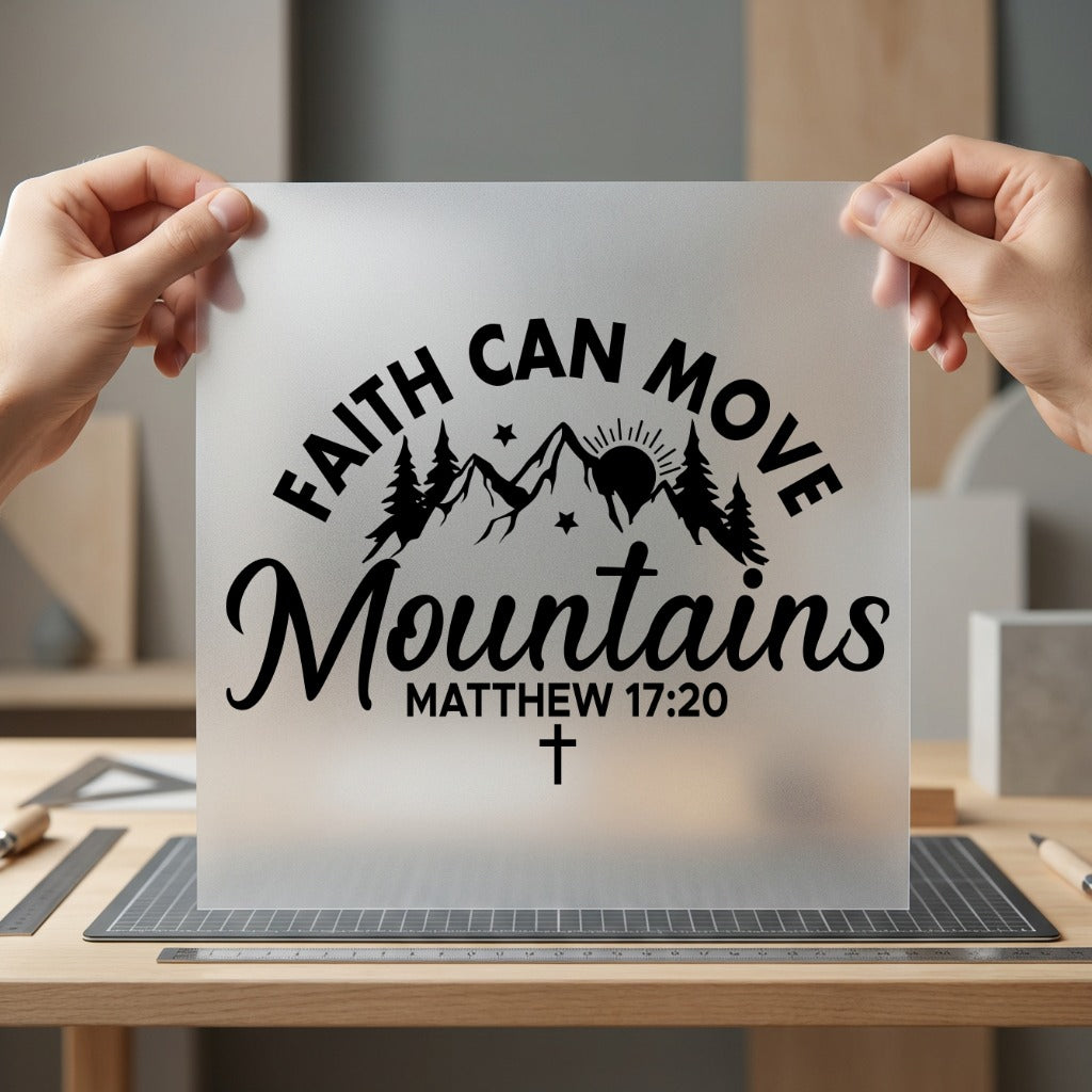 Faith Can Move Mountains Christian Faith Ready to Press DTF Transfer for Dtf