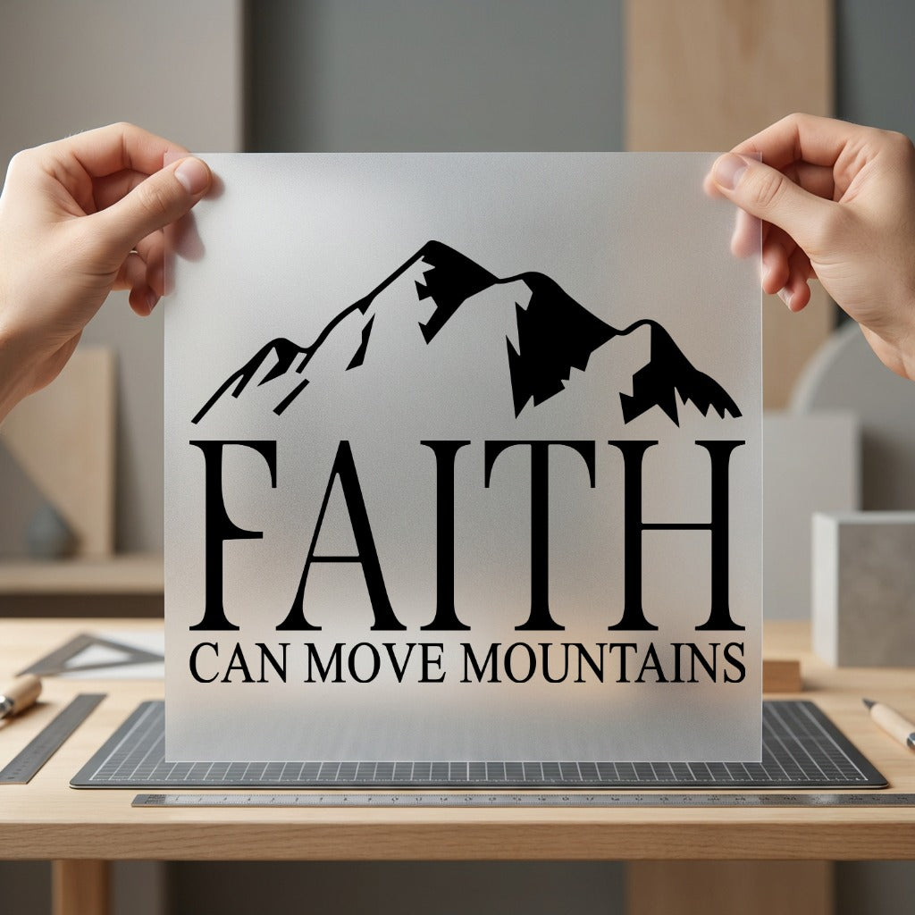 Faith Can Move Mountains Christian Faith Ready to Press DTF Transfer for Dtf