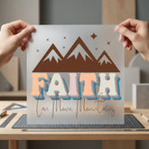 Faith Can Move Mountains Christian Faith Ready to Press DTF Transfer for Dtf