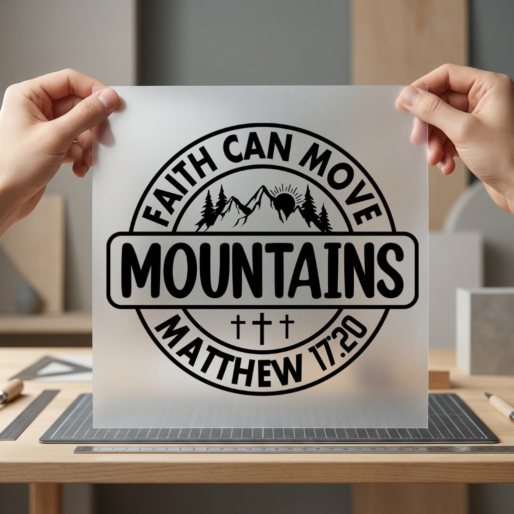 Faith Can Move Mountains Christian Faith Ready to Press DTF Transfer for Dtf