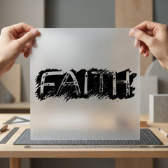 Faith Distressed Text Grunge Christian Faith Ready to Press DTF Transfer for Dtf