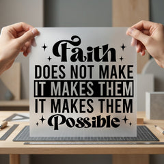 Faith Does Not Make Christian Faith Ready to Press DTF Transfer for Dtf