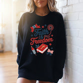 Faith & Freedom | Patriotic Christian Sweatshirt - Luckets.com