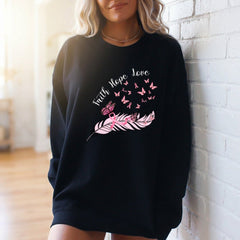 Faith Hope Love | Breast Cancer Awareness Sweatshirt - Luckets.com