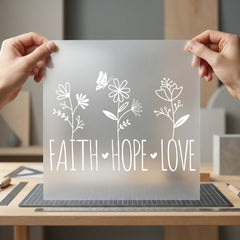 Faith Hope Love Butterfly Christian Faith Ready to Press DTF Transfer for Dtf