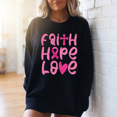 Faith Hope Love | Christian Awareness Sweatshirt - Luckets.com