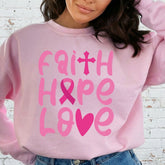 Faith Hope Love | Christian Awareness Sweatshirt - Luckets.com