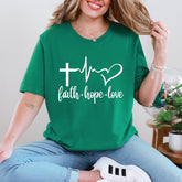 Faith Hope Love | Christian Symbolism Tee - Luckets.com