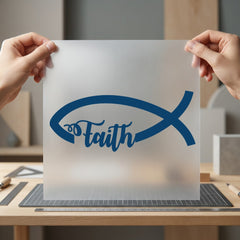 Faith Ichthys Fish Christian Christian Faith Ready to Press DTF Transfer for Dtf