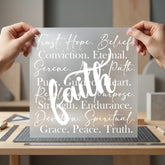Faith Inspiration Scripture Elegant Christian Faith Ready to Press DTF Transfer for Dtf