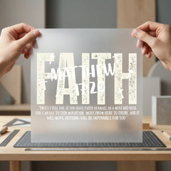Faith Matthew Christian Diy Christian Faith Ready to Press DTF Transfer for Dtf