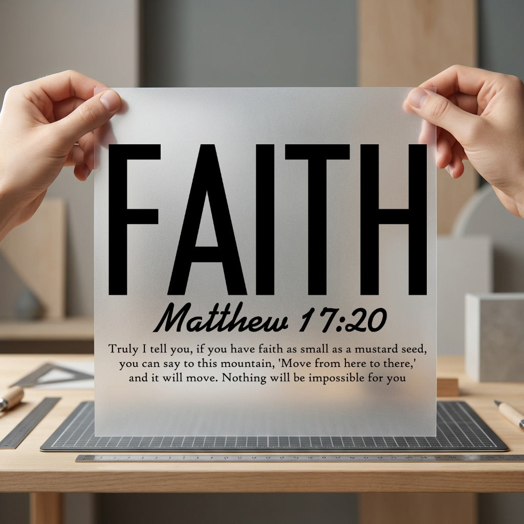 Faith Matthew Christian Diy Christian Faith Ready to Press DTF Transfer for Dtf