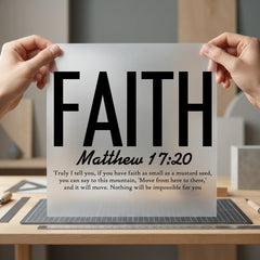 Faith Matthew Christian Diy Christian Faith Ready to Press DTF Transfer for Dtf