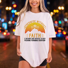 Faith Mountains Cross Christian Christian Faith Ready to Press DTF Transfer for Dtf