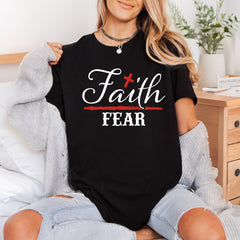 Faith Not Fear Christian Christian Faith Ready to Press DTF Transfer for Dtf