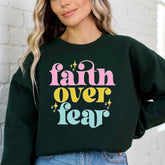 Faith Over Fear | Bold Christian Statement Sweatshirt - Luckets.com