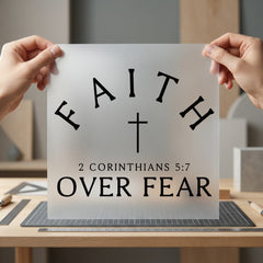 Faith Over Fear Christian Christian Faith Ready to Press DTF Transfer for Dtf