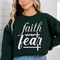 Faith Over Fear | Empowering Scripture Sweatshirt - Luckets.com