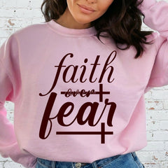 Faith Over Fear | Empowering Scripture Sweatshirt - Luckets.com