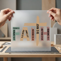 Faith Scripture Verse Christian Christian Faith Ready to Press DTF Transfer for Dtf