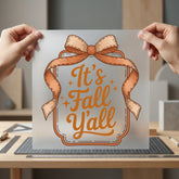 Fall All Bow Autumn Halloween Thanksgiving Ready to Press DTF Transfer for Dtf