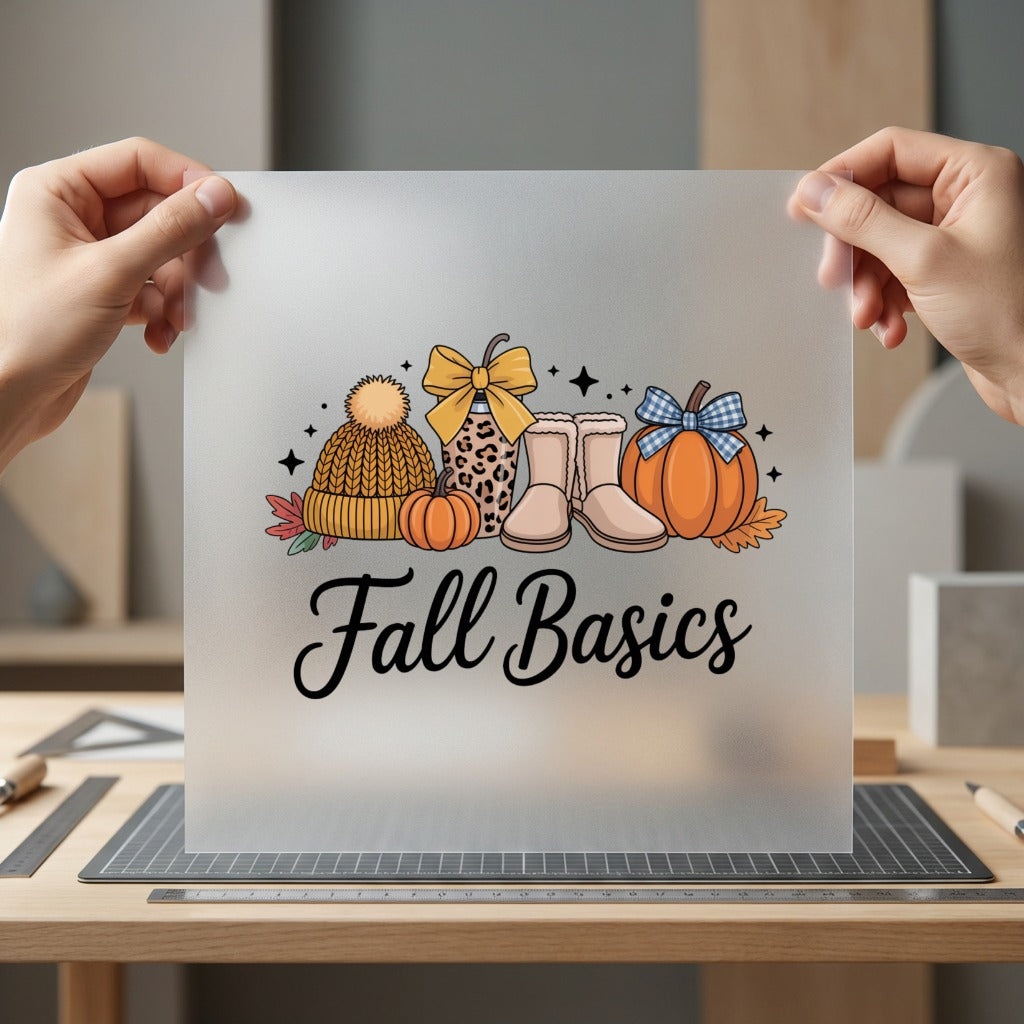 Fall Basics Leopard Pumpkin Fall Autumn Ready to Press DTF Transfer for Dtf
