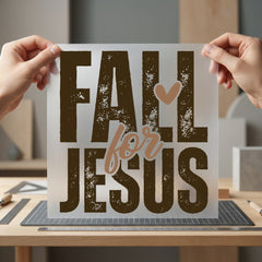 Fall Jesus Faith-inspired Diy Christian Faith Ready to Press DTF Transfer for Dtf