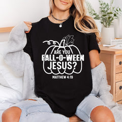Fall-o-ween Jesus Christian Halloween Christian Faith Ready to Press DTF Transfer for Dtf