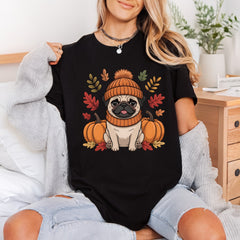 Fall Pug Pumpkins Autumn Thanksgiving Fall Ready to Press DTF Transfer for Dtf