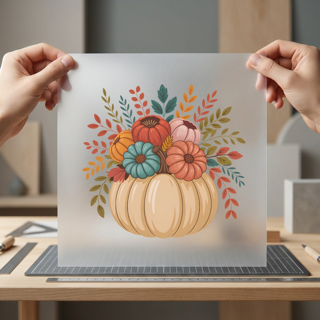 Fall Pumpkin Bouquet Autumn Halloween Thanksgiving Ready to Press DTF Transfer for Dtf