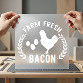 Farm Fresh Bacon Rustic Usa Vintage Ready to Press DTF Transfer for Dtf