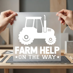Farm Help Way Farmhouse Usa Country Ready to Press DTF Transfer for Dtf