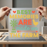Farm Life Memories Retro Usa Retro Ready to Press DTF Transfer for Dtf