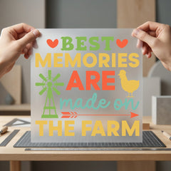 Farm Life Memories Retro Usa Retro Ready to Press DTF Transfer for Dtf