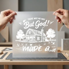 Farmhouse Scripture Faith-inspired Diy Christian Faith Ready to Press DTF Transfer for Dtf