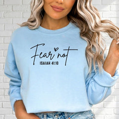 Fear Not Isaiah 41:10 | Scripture Comfort Sweatshirt - Luckets.com