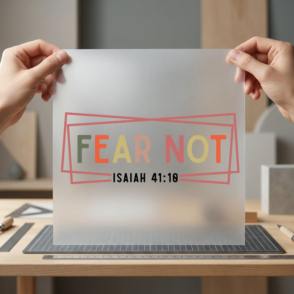 Fear Not Isaiah Christian Christian Faith Ready to Press DTF Transfer for Dtf