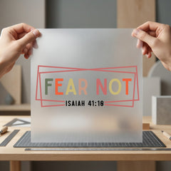 Fear Not Isaiah Christian Christian Faith Ready to Press DTF Transfer for Dtf